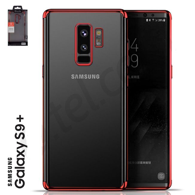 Samsung S9 - TPU Cover Shinning - rot/ transparent