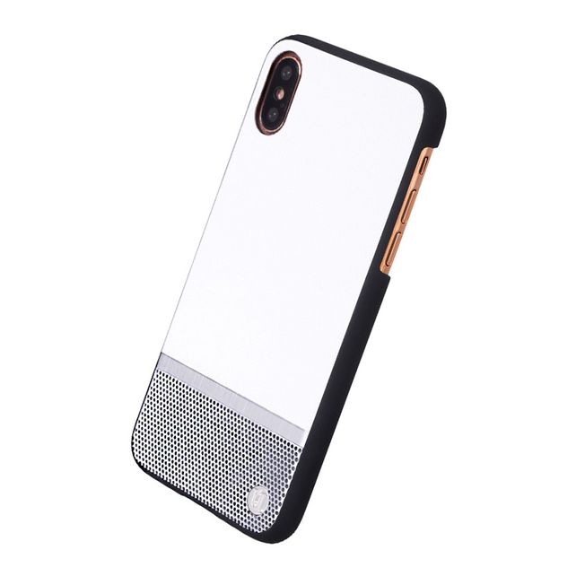 Iphone X - Uunique Hardcover - Weiss/Silber
