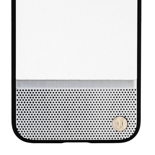 Iphone X - Uunique Hardcover - Weiss/Silber