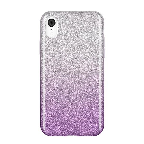 Iphone XR - Wozinsky Glitzer Case lila/ silber