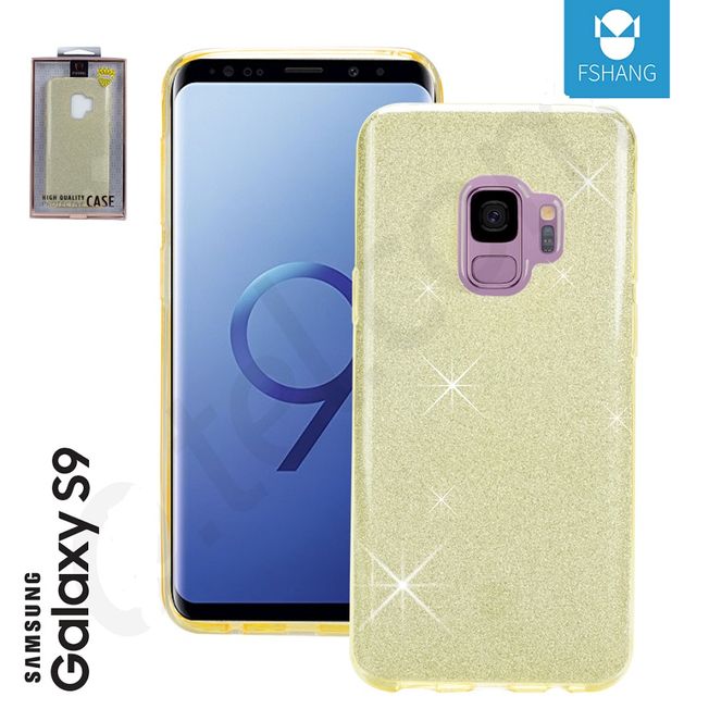 Samsung S9 - Glitzer Cover in gold