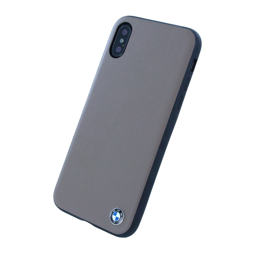 Iphone X - BMW Case Leder - gray