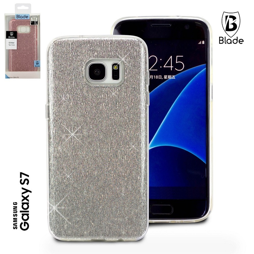 Samsung s7 - Blade Glitter TPU Case silber