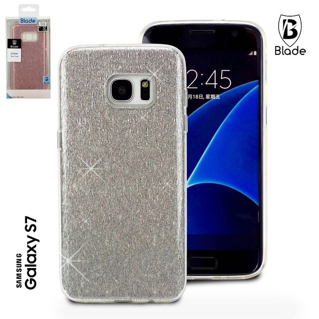 Samsung s7 - Blade Glitter TPU Case silber