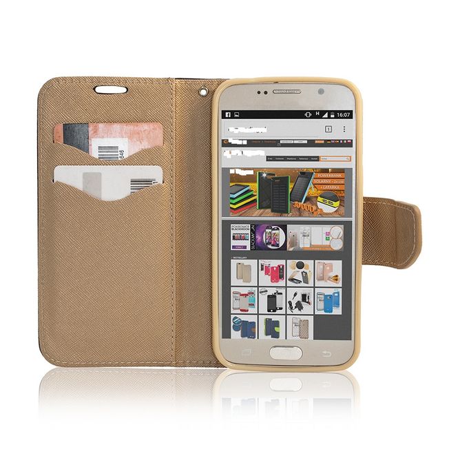 Samsung S8 - Smart Fancy Wallet - gold/ schwarz