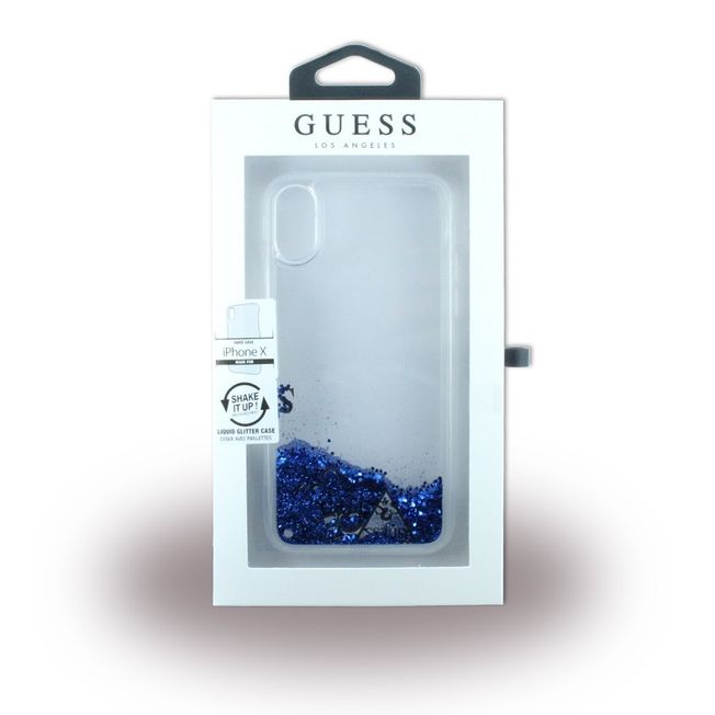 Iphone X Case - Guess - Liquid blau 