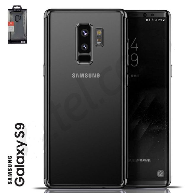 Samsung S9 - TPU Cover Shinning - black/ transparent