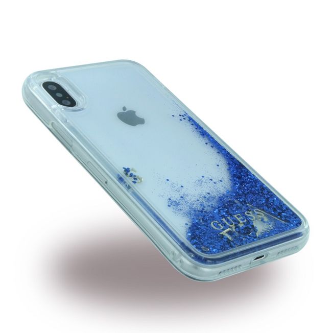 Iphone X Case - Guess - Liquid blau 