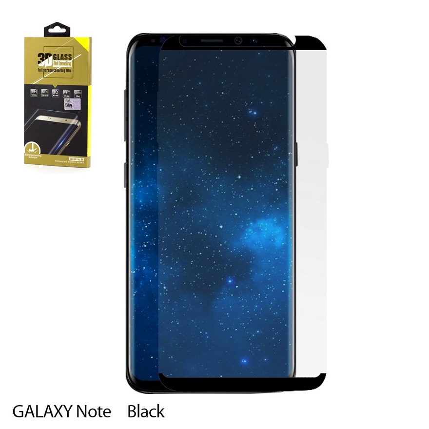 Samsung Note 8 - Glasfolie curved black