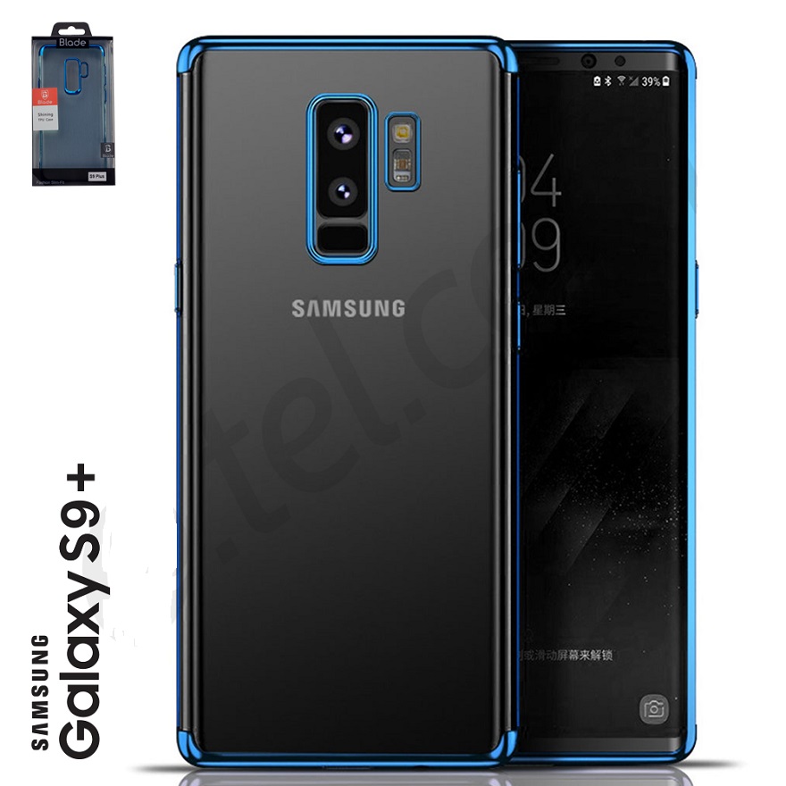 Samsung S9 - TPU Cover Shinning - blau/ transparent
