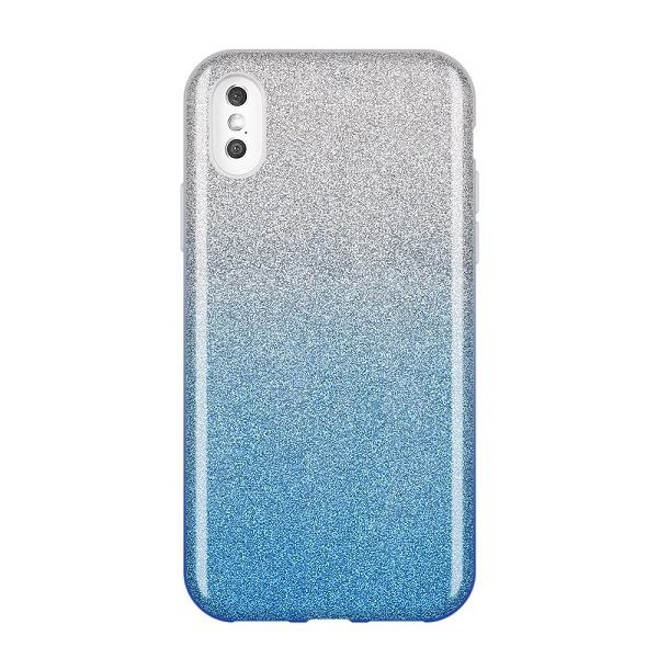 Iphone Xs Max - Wozinsky Glitzer Case blau/ silber