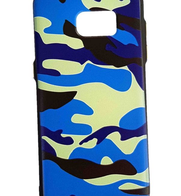 Samsung S7edge - Army Cover - blau