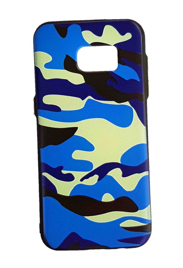 Samsung S7edge - Army Cover - blau